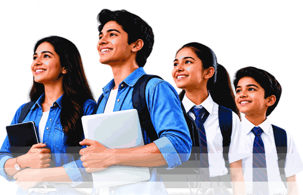 Students preparing for higher education